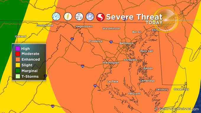 Maryland Weather: Alert Day, Severe Afternoon Thunderstorms