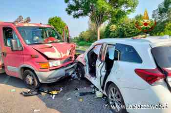 Incidente a Isola Vicentina, scontro fra auto e furgone: due feriti - La Piazza