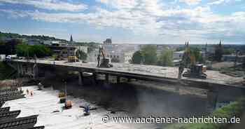 Straßenbauprojekt in Aachen: Der Abriss der Brücke Turmstraße hat früher als geplant begonnen