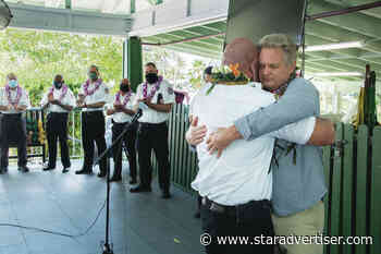 Rescuers reunite with man they saved from drowning