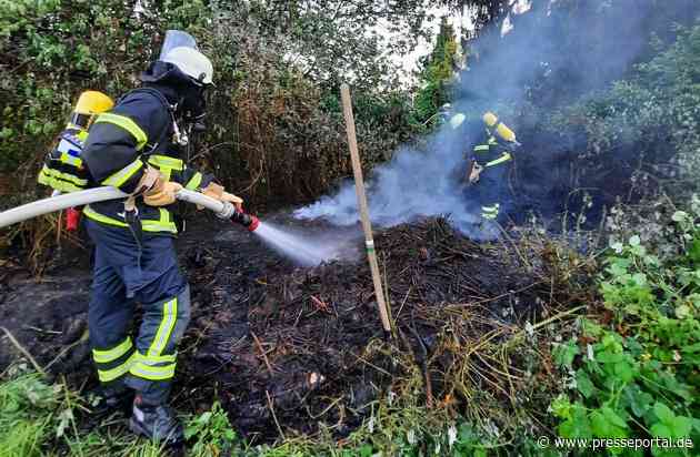 FW Alfter: Heckenbrand in Alfter - aktuell erhöhte Vegetationsbrandgefahr - arbeitsreiche Woche für die Feuerwehr Alfter
