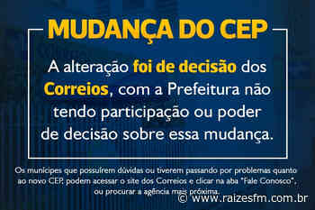 Prefeitura de Capivari emite nota para esclarecer que não teve poder de decisão na mudança de CEP's da cidade - raizes fm