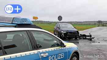 Unfall am Abzweig Zaußwitz zwischen Strehla und Oschatz - Leipziger Volkszeitung