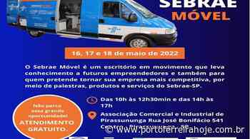Pirassununga: Sebrae Móvel estará na cidade nos dias 16, 17 e 18 de Maio - Porto Ferreira Hoje