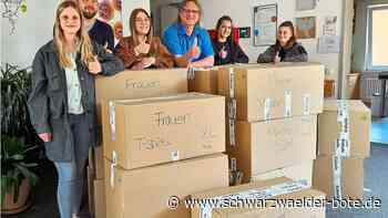 Hilfe nach Simmersfeld: Azubis tragen Kleiderspenden zusammen