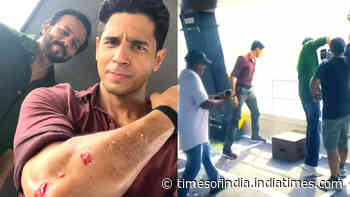 Sidharth Malhotra shares video of him getting injured while filming for Rohit Shetty’s ‘Indian Police Force’