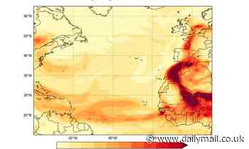 'Blood rain' could hit Britain on Friday as another huge plume of Saharan dust is heading our way