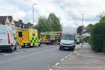 Upper Elmers End Road Beckenham crash: Woman treated on scene