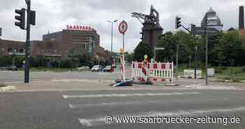 Unfall Decathlon Neunkirchen Umleitung Fahrer fährt Ampel um LfS repariert - Saarbrücker Zeitung