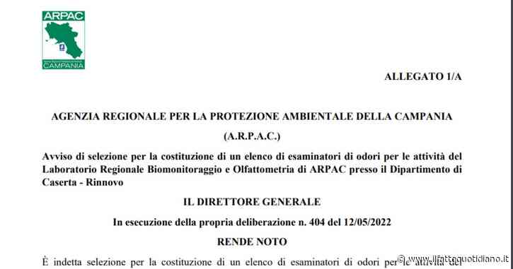 Cattivi odori e miasmi, l’Arpa Campania cerca esaminatori: ecco il bando per reclutare “nasi”