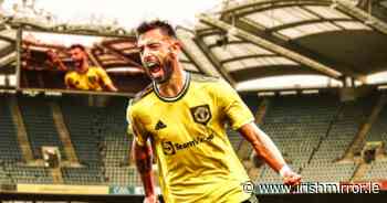 Irish Twitter all saying the same thing as Bruno Fernandes models new Man United kit in 'Croke Park' - Irish Mirror