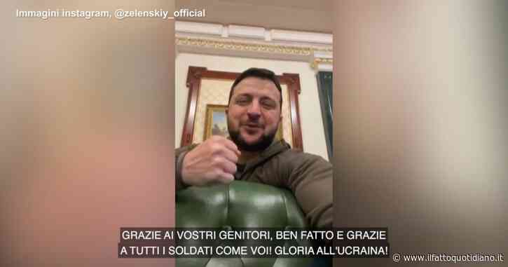 Guerra in Ucraina, Zelensky ringrazia i militari arrivati al confine con la Russia: “Prendetevi cura di voi” – Video