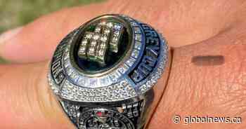 ‘Shocked and thrilled’: Stolen Grey Cup ring returned to former Edmonton Elks player