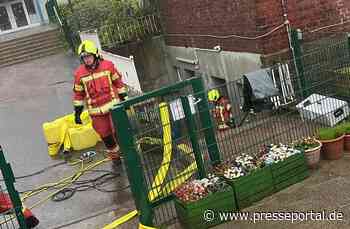 FW-Velbert: Starkregen sorgt für arbeitsreichen Nachmittag