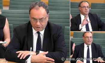 HENRY DEEDES watches Bank of England chief Andrew Bailey's appearance before MPs