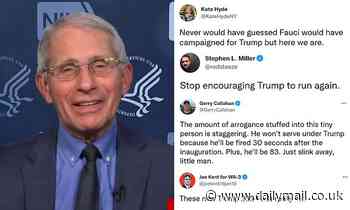 Conservatives get excited by Fauci's promise to leave the White House if Trump is reelected