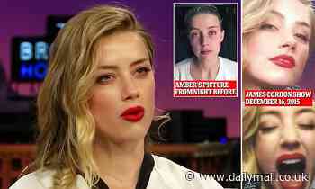 Johnny Depp's lawyer grill Amber Heard over photos looking fresh-faced after alleged abuse