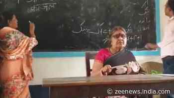Shocking! Hindi and Urdu teachers share same blackboard, teach simultaneously - Watch viral video
