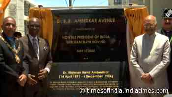 President Ram Nath Kovind inaugurates 'Dr BR Ambedkar Avenue' in Jamaica