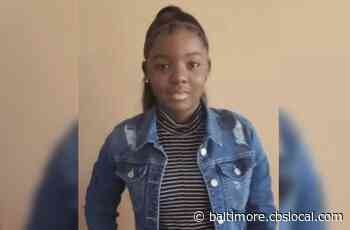 Baltimore Police Seek Information On Missing 14-Year-Old Girl - CBS Baltimore