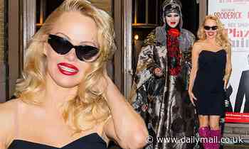 Pamela Anderson and Daniel Lismore step out to greet Broadway fans - Daily Mail