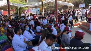 Respaldan a Salomón Jara en el Ejido Guadalupe Victoria - Oaxaca MX - Agencia Oaxaca MX