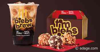Justin Bieber cold brew joins menu at Tim Hortons