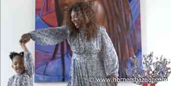 Serena Williams and Her Daughter Olympia Dance in Twin Dresses - Harper's BAZAAR