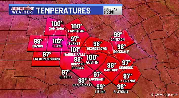 Record heat leading up to late week pattern change