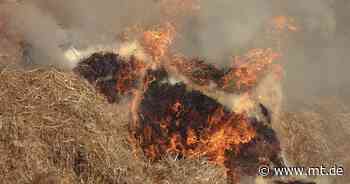 Gartenhütte und Strohballen in Flammen: Zwei gleichzeitige Einsätze fordern die Feuerwehr - Mindener Tageblatt