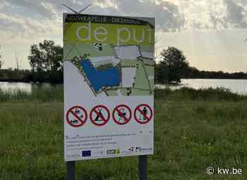 Jongeman uit Staden wil gevallen gsm uit water De Put halen in Nieuwkapelle en moet gered worden - KW.be - KW.be