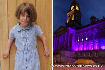 Bolton Town Hall lit up for CdLS Awareness Day - The Bolton News