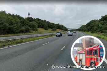 Bolton: Firefighters save driver after car forced off M61 - The Bolton News