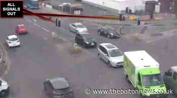 Bolton: Traffic lights go out on A58 Crompton Way, Blackburn Road, Moss Bank Way junction - The Bolton News