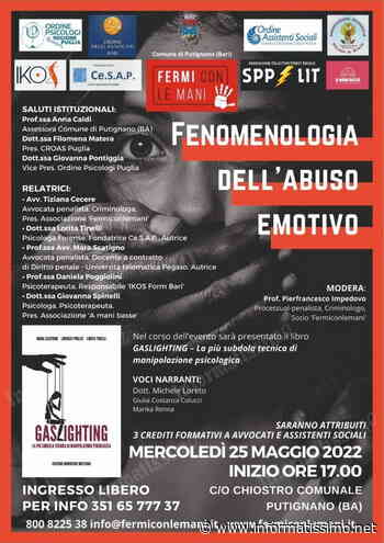 Putignano - Conferenza su "Fomenologia dell’abuso emotivo” - Putignano Informatissimo