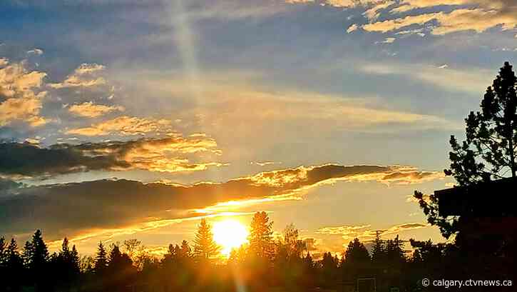 Calgary milder, chance of thundershowers tonight