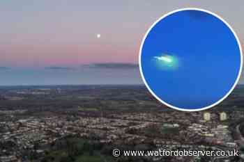 Watford residents spot green fireball 'meteor' in the sky