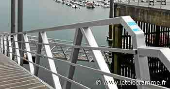 Sur le port de Dinard, les passerelles d’accès au ponton en plein contrôle - Le Télégramme