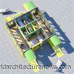 Hanchenping Studio's award-winning, flat-packed, epidemic prevention hospital in Shanghai