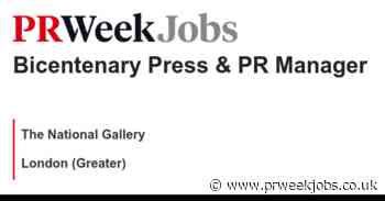 The National Gallery: Bicentenary Press & PR Manager