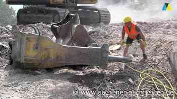 Abriss Brücke Turmstraße: Schon am Mittwochabend ist die grobe Arbeit getan