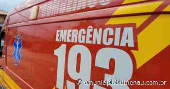 Trabalhador fica ferido após cair de escada em Blumenau - O Município Blumenau