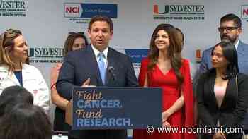 Gov. DeSantis Announces $100 Million in Funding for Cancer Research and Care