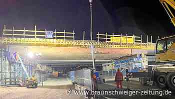 Brücke über die A 39 in Braunschweig eher fertig als gedacht