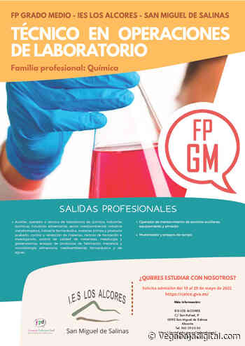 San Miguel de Salinas ofertará el Grado Medio de Técnico en Operaciones de Laboratorio - vegabajadigital.com