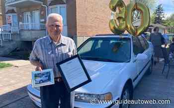 Surprise pour un Québécois et sa Honda Accord 1992
