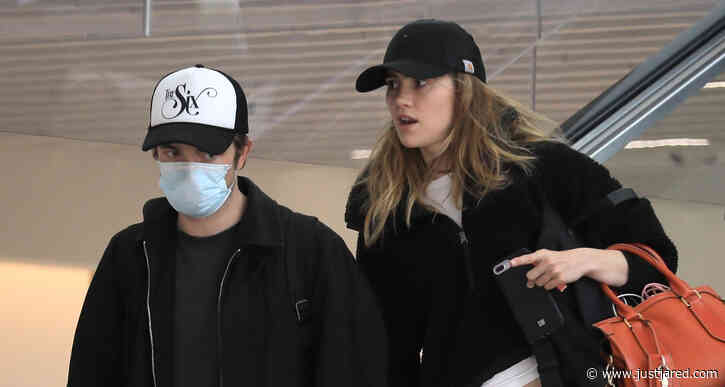 Robert Pattinson & Suki Waterhouse Keep Low Profile While Landing in L.A.