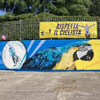Giro: a Filottrano murales per Scarponi su curva incidente - Agenzia ANSA