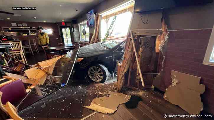 Car Crashes Into Rocklin Restaurant, No Injuries Reported