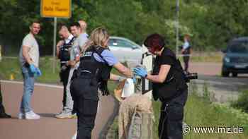 Attacke mit Verletztem auf Autobahnzubringer in Halle - Polizei hüllt sich in Schweigen - Mitteldeutsche Zeitung